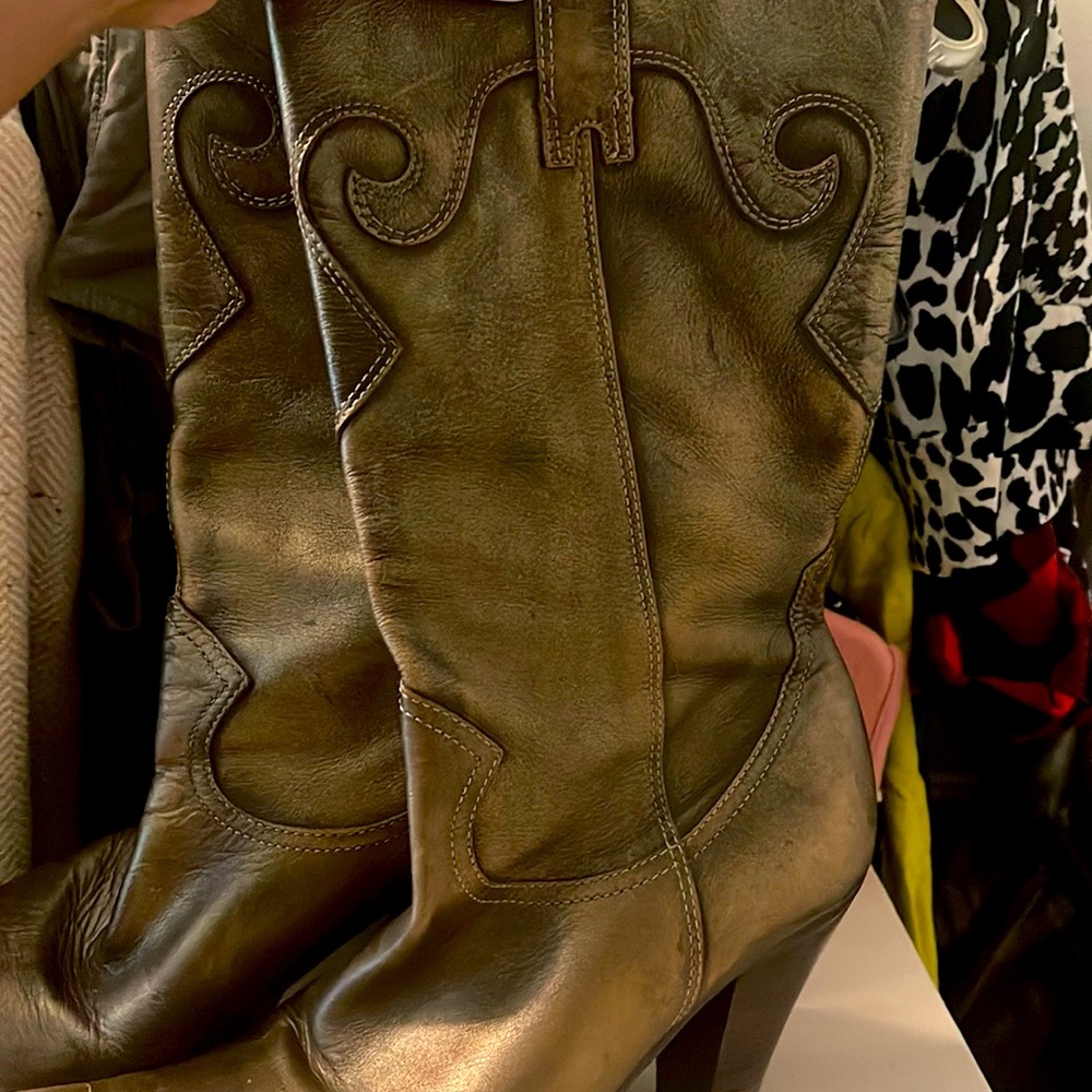 Gold Rust Color Boots - Sz 9M